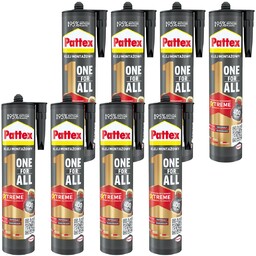 8x Klej montażowy Pattex One4All Błyskawiczna przyczepność 440g