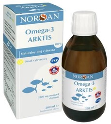 NORSAN Omega-3 Arktis Naturalny olej z dorsza, 200ml