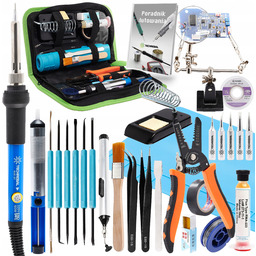 Duży Zestaw Lutowniczy Lutownica precyzyjna 28w1 Techrebal 60W