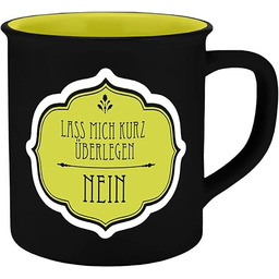 Filiżanka Lass mich überlegen Emaillook 400 ml