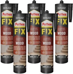 Klej montażowy PATTEX Fix Drewno, 5 szt. -