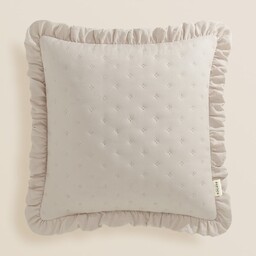 POSZEWKA DEKORACYJNA MOLLY - BEŻOWA 45x45