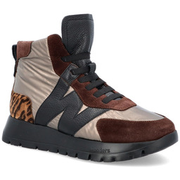 Hiszpańskie sneakersy za kostkę - WONDERS A-2471 MULTIKOLOR