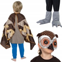 Sowa strój maska skrzydła nakładki na buty