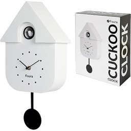 Fisura - Różowy zegar z kukułką z kolorową