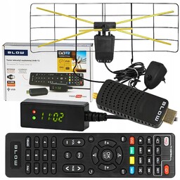 Tuner Dekoder Tv DVB-T2 Hevc H.265 Zestaw Antena