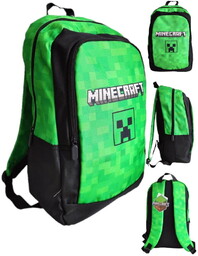 Plecak szkolny dla chłopca, Minecraft, zielony, Kids Licensing