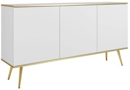 Komoda ORO K-160 Biały Złote nogi