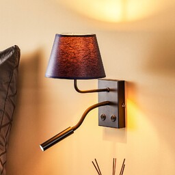 Kinkiet Soho Luminex, niebieski, salon / jadalnia, metal,