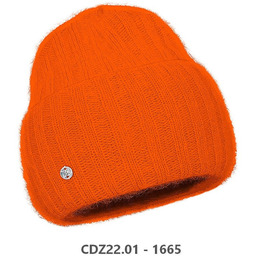 Czapka damska - RABIONEK CDZ22.01 POMARAŃCZOWA