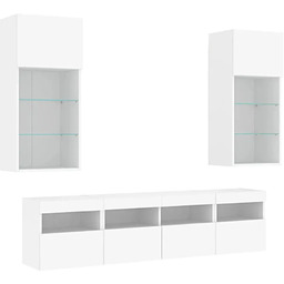 Edinos 5-częściowy zestaw mebli w kolorze białym -