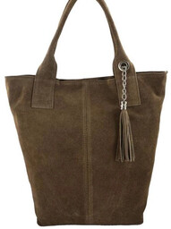 Shopper bag skórzana BARBERINI''S c. beżowa 375/8-9