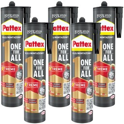 5x Klej montażowy Pattex One4All Błyskawiczna przyczepność 440g