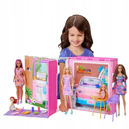Przytulny Domek Barbie Mattel z Wyposażeniem Zestaw HRJ76