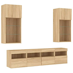 Edinos 5-częściowy zestaw mebli w kolorze dębu sonoma