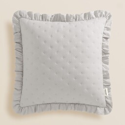 POSZEWKA DEKORACYJNA MOLLY - SZARA JASNA 45x45