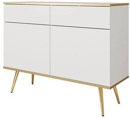 Komoda ORO KSZ-107 Biały Złote nogi
