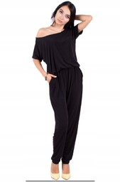 Czarny Kombinezon Damski Plus Size Xl Pogrzeb Zaloba