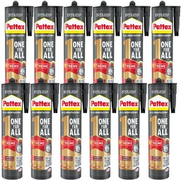 12x Klej montażowy Pattex One4All Błyskawiczna przyczepność 440g