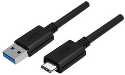 Unitek USB-A - USB-C 1.0m czarny