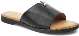Czarne Klapki Filippo Eleganckie Buty Damskie