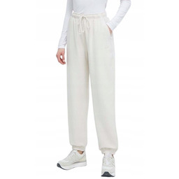 New Balance Kremowe Spodnie Dresowe Luźne Bawełniane Xs