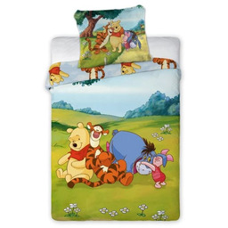 Pościel bawełniana kolorowa Kubuś Puchatek PPB-64