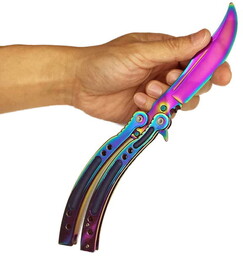 Nóż treningowy typu motylek balisong do treningu