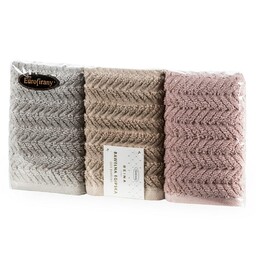 Eurofirany Komplet ręczników Etno 3 szt 30x50 beżowy