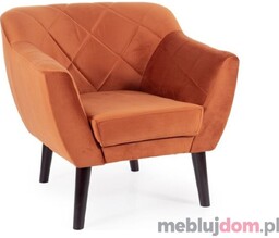 Fotel KARO VELVET 1wenge Signal Cynamonowy