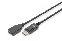 Digitus Kabel przedłużający DisplayPort 1.2 z zatrzaskiem 4K