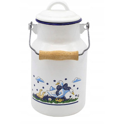 Kanka bańka na mleko retro 2 L emaliowana