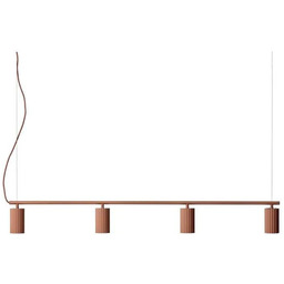 Lampa Wiszące Pholc, pudrowy róż, jadalnia, aluminium