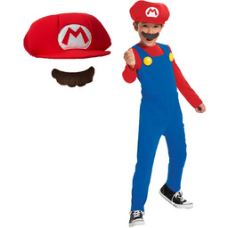 DISGUISE 115799L Super Mario kostium dla dzieci, czerwony,