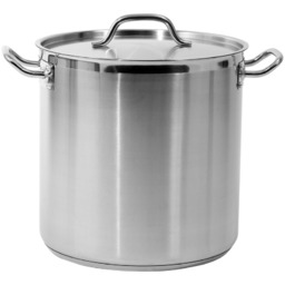 GARNEK WYSOKI Z POKRYWKĄ ZE STALI NIERDZEWNEJ 32x32CM