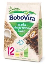 BoboVita Kaszka mleczno-zbożowa kakao 12m+, 230 g