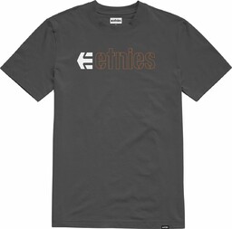 t-shirt męski ETNIES ECORP TEE Dark Grey/White