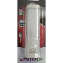 Lampka wtykowa do gniazdka kontaktu WIEZA 0,4W LED
