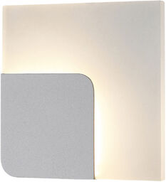 Kinkiet LED kwadratowy biało-szary 15cm MB1280A z serii