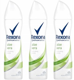 Rexona, Aloe Vera Antyperspirant, 3x150ml