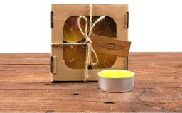 Zestaw świec woskowych tealight - 4 szt
