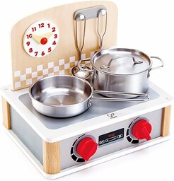 Hape 2-in-1 Kitchen & Grill Set, Pretend Play