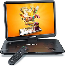 Sunpin Przenośny odtwarzacz DVD 17,9" z obrotowym ekranem