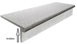 Zestaw Schodowy - Stopień + Podstopień Granitowy G603