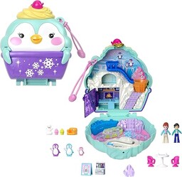 Polly Pocket Śnieżny pingwinek Zestaw kompaktowy z ruchomymi