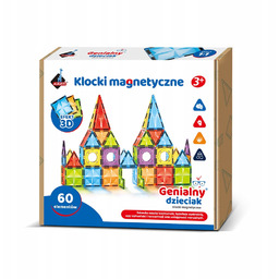Klocki magnetyczne Askato Klocki Magnetyczne 60 Elementów 60