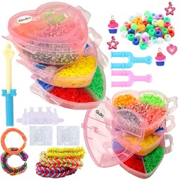 GUMKI DO ROBIENIA BRANSOLETEK W KUFERKU DUŻY ZESTAW