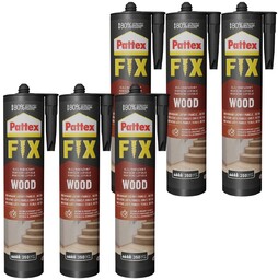 Klej montażowy PATTEX Fix Drewno, 6 szt. -