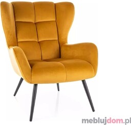 Fotel wypoczynkowy LOUIS VELVET Signal Curry