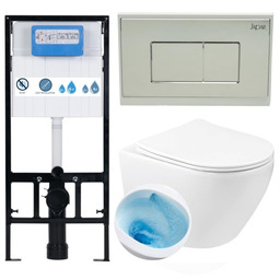 ZESTAW 3w1 :Miska WC 48,5x37x36,5 cm z wirowym